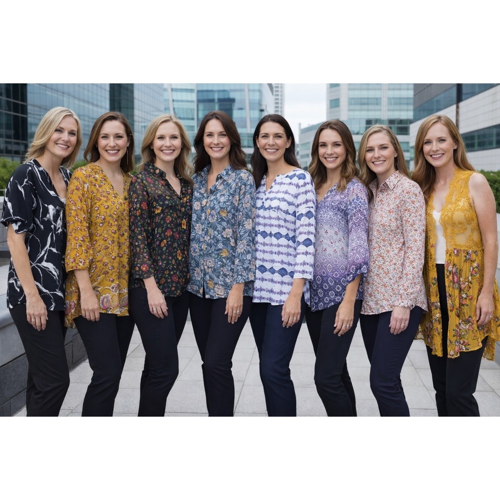 8 Career Style Blouses‎ Women's size MEDIUM